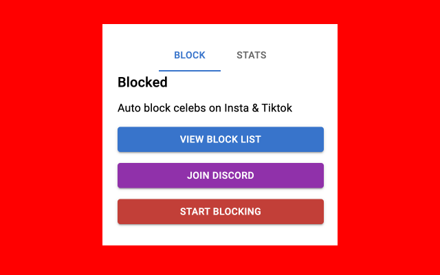 Celebrity Blocker: Auto Block Celebs on Tiktok & Instagram #blockout chrome谷歌浏览器插件_扩展第2张截图