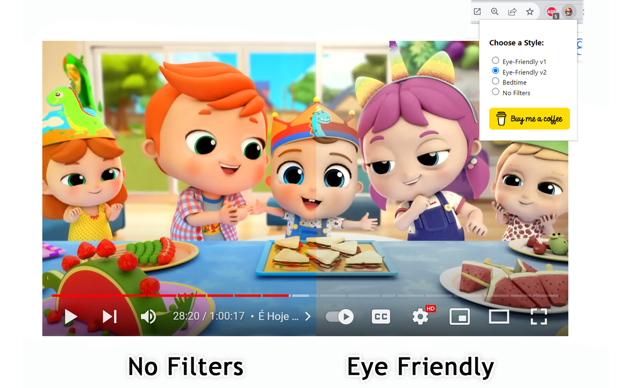 ZenToons - Online video filter chrome谷歌浏览器插件_扩展第1张截图
