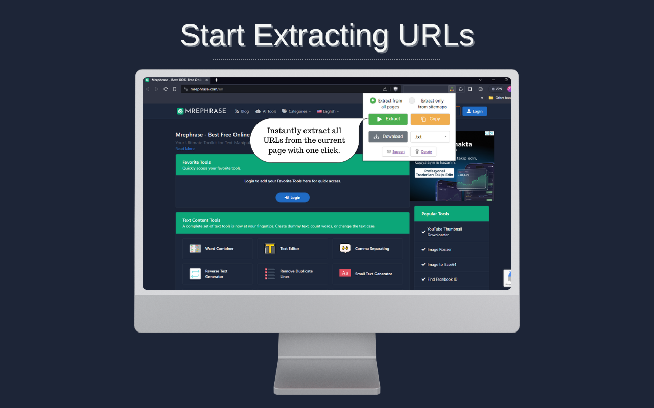 Infinity URL Scout chrome谷歌浏览器插件_扩展第2张截图