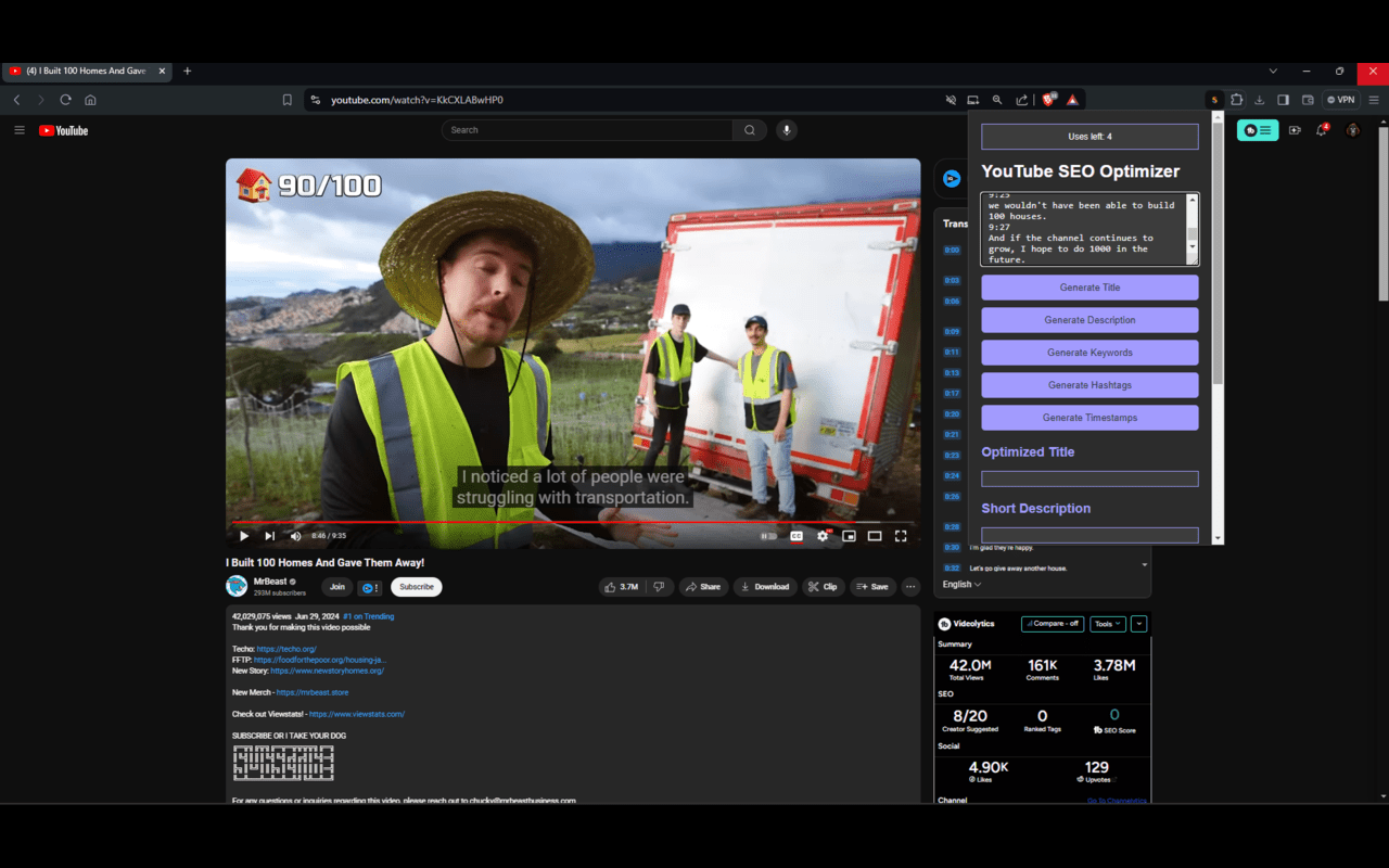 YouTube SEO Optimizer chrome谷歌浏览器插件_扩展第1张截图