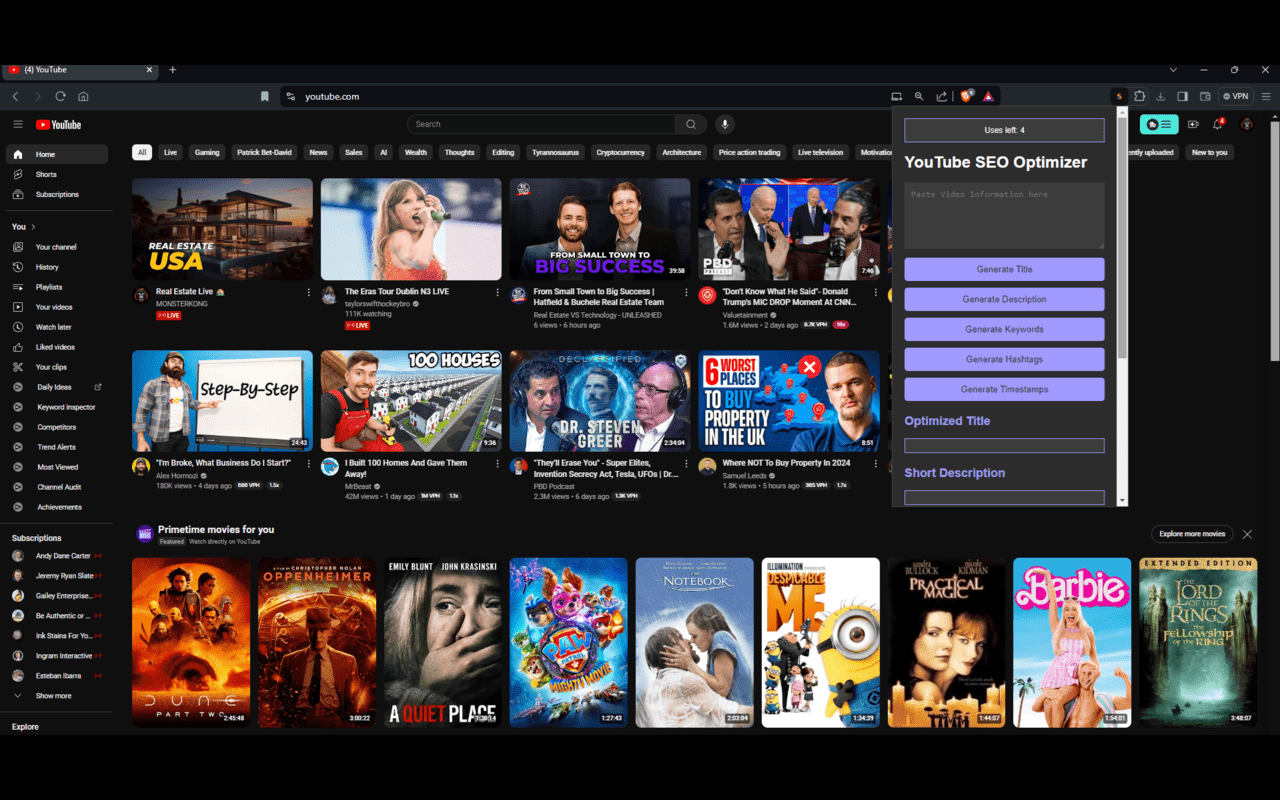 YouTube SEO Optimizer chrome谷歌浏览器插件_扩展第2张截图