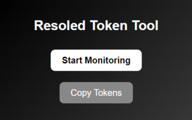 Resoled Token Tool chrome谷歌浏览器插件_扩展第1张截图