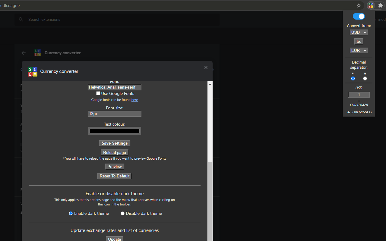 Currency Converter chrome谷歌浏览器插件_扩展第1张截图