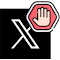 Block button for X(Twitter)