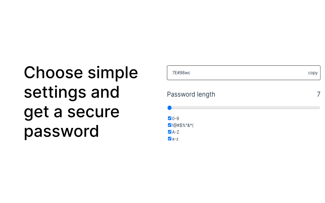 Safepass: password generator - unique, random, and strong chrome谷歌浏览器插件_扩展第1张截图