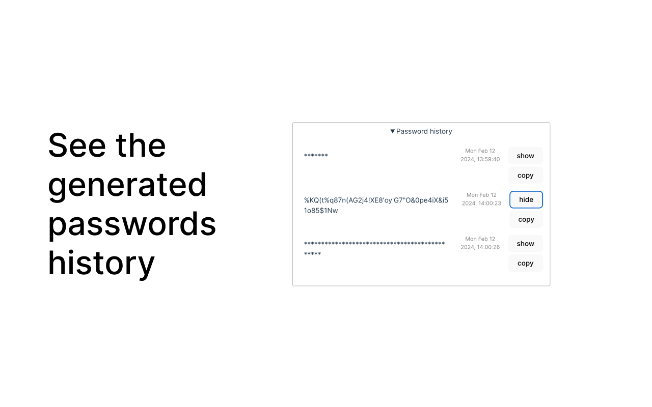 Safepass: password generator - unique, random, and strong chrome谷歌浏览器插件_扩展第2张截图