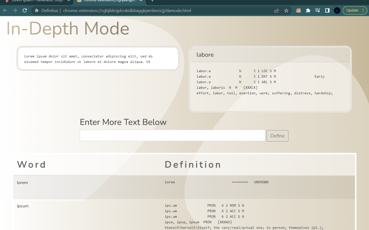 Definitus chrome谷歌浏览器插件_扩展第1张截图