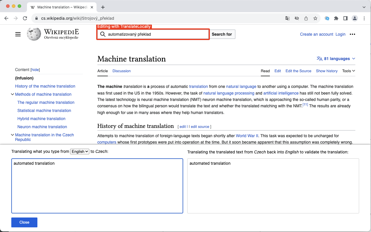 TranslateLocally for Chrome chrome谷歌浏览器插件_扩展第3张截图