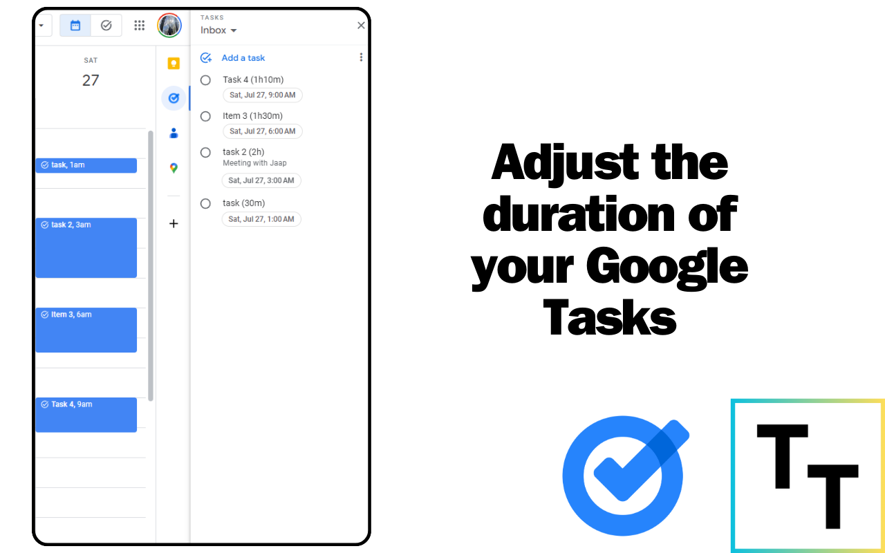 Duration for Google Tasks chrome谷歌浏览器插件_扩展第1张截图