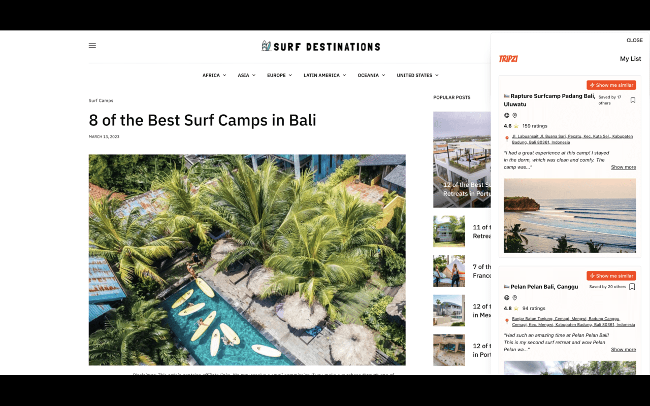 TripZi chrome谷歌浏览器插件_扩展第1张截图