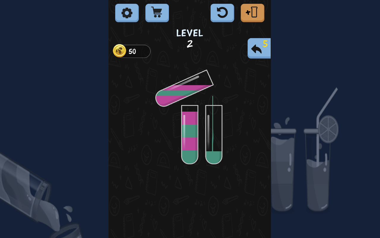 Water Color Sort Game chrome谷歌浏览器插件_扩展第2张截图