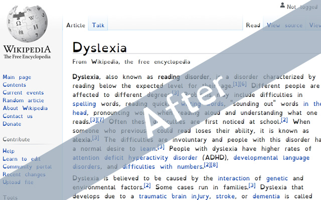 The Dyslexicator chrome谷歌浏览器插件_扩展第1张截图