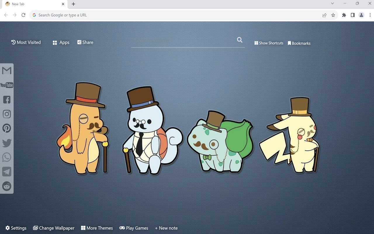 Pokemon Chibi Wallpaper chrome谷歌浏览器插件_扩展第1张截图