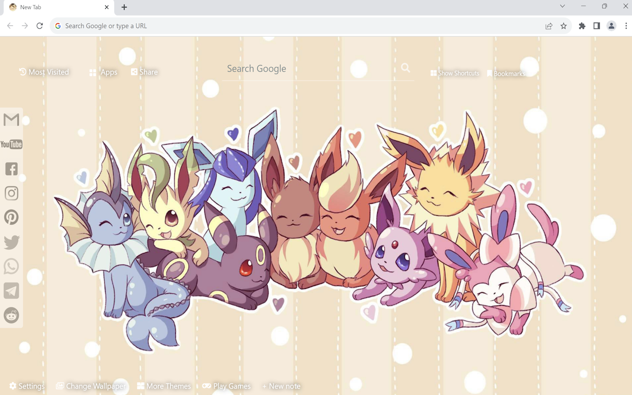 Pokemon Chibi Wallpaper chrome谷歌浏览器插件_扩展第2张截图