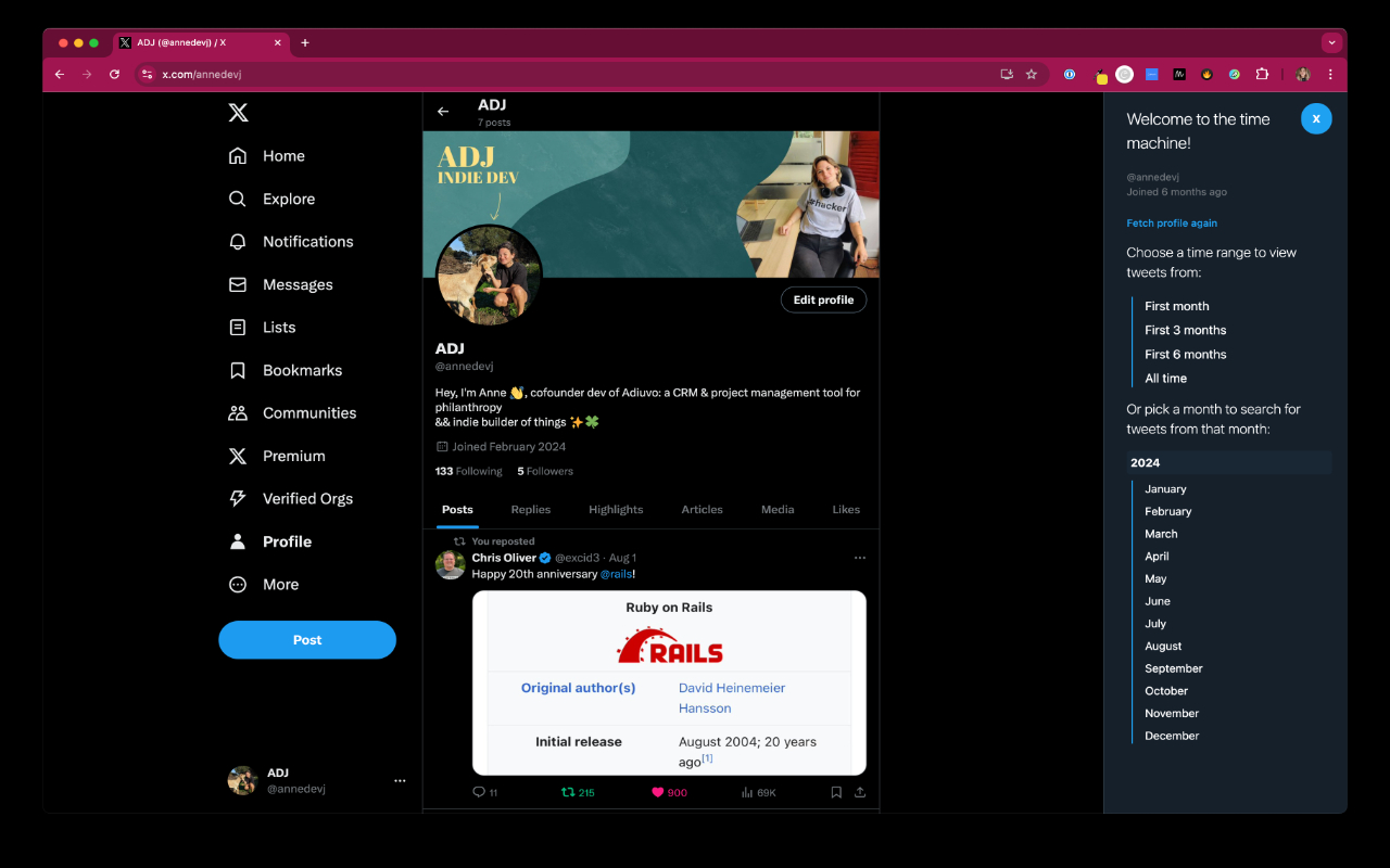 Time Machine X chrome谷歌浏览器插件_扩展第2张截图