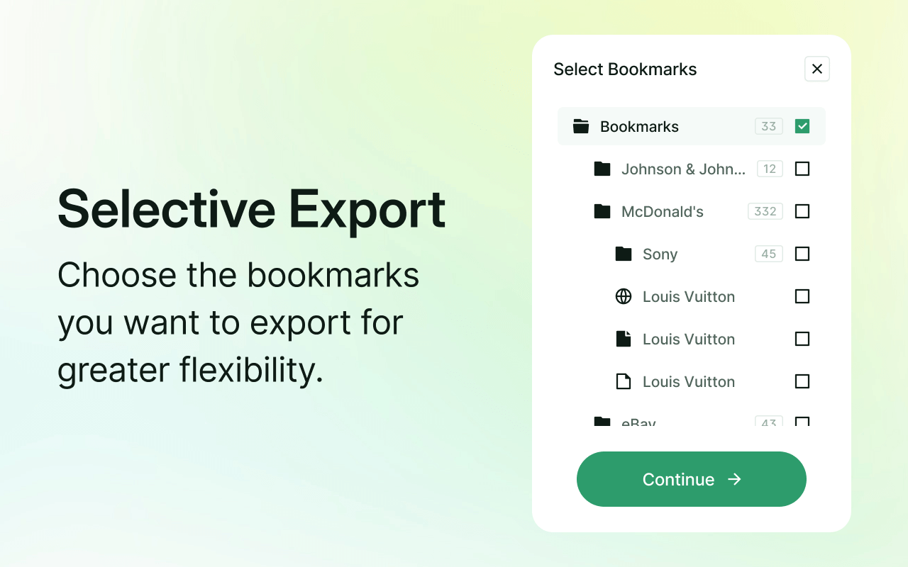Pintree Bookmarks Exporter chrome谷歌浏览器插件_扩展第1张截图