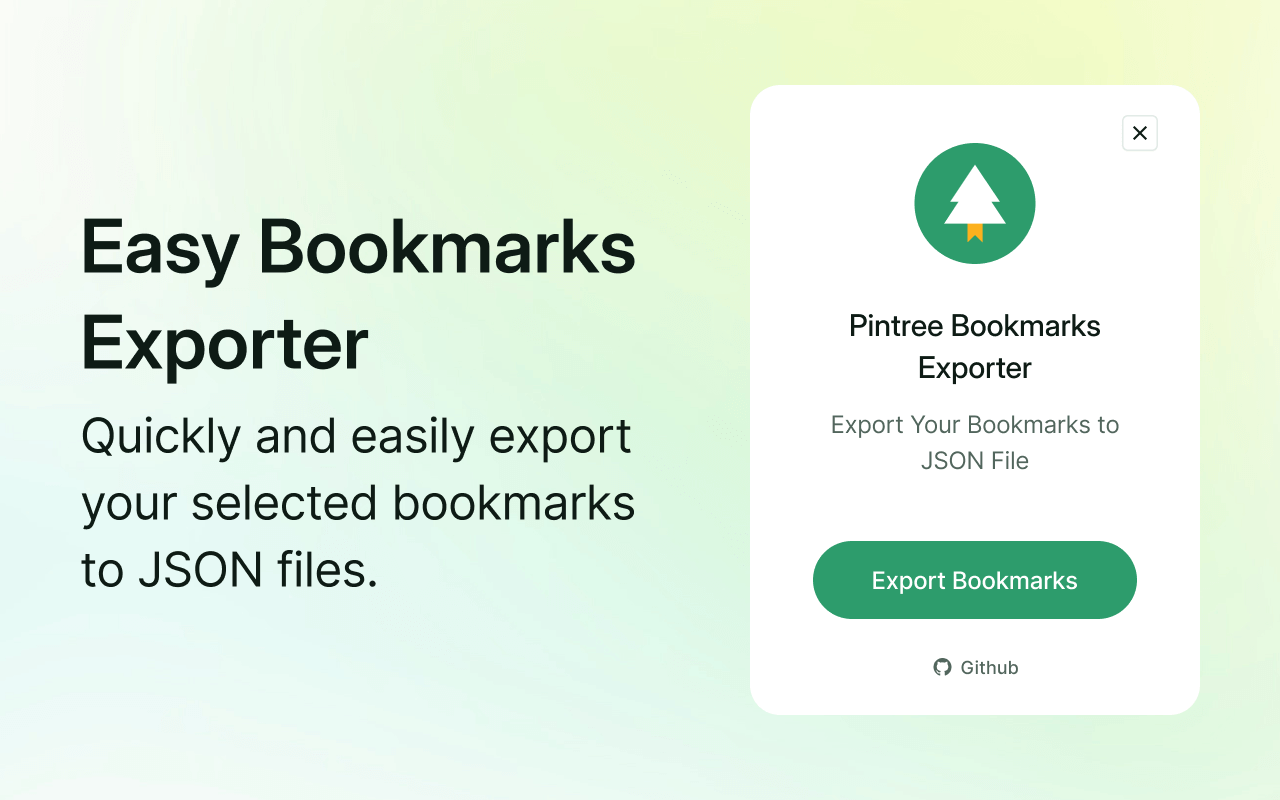 Pintree Bookmarks Exporter chrome谷歌浏览器插件_扩展第2张截图
