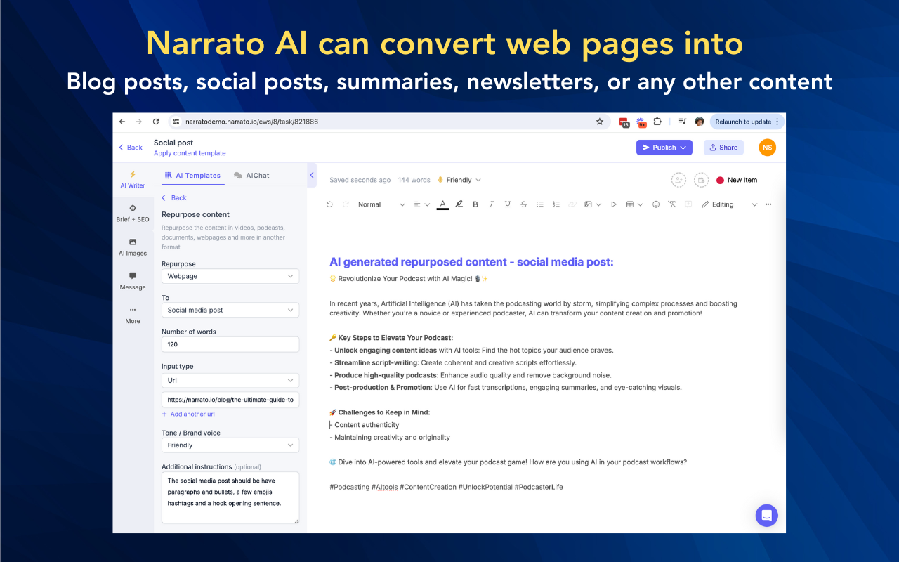Narrato chrome谷歌浏览器插件_扩展第1张截图