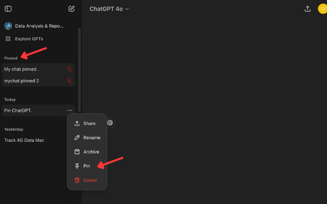 QuickPin for ChatGPT chrome谷歌浏览器插件_扩展第1张截图