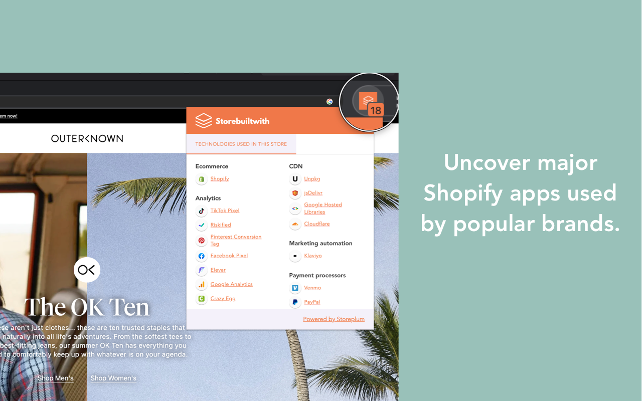 Storebuiltwith chrome谷歌浏览器插件_扩展第2张截图