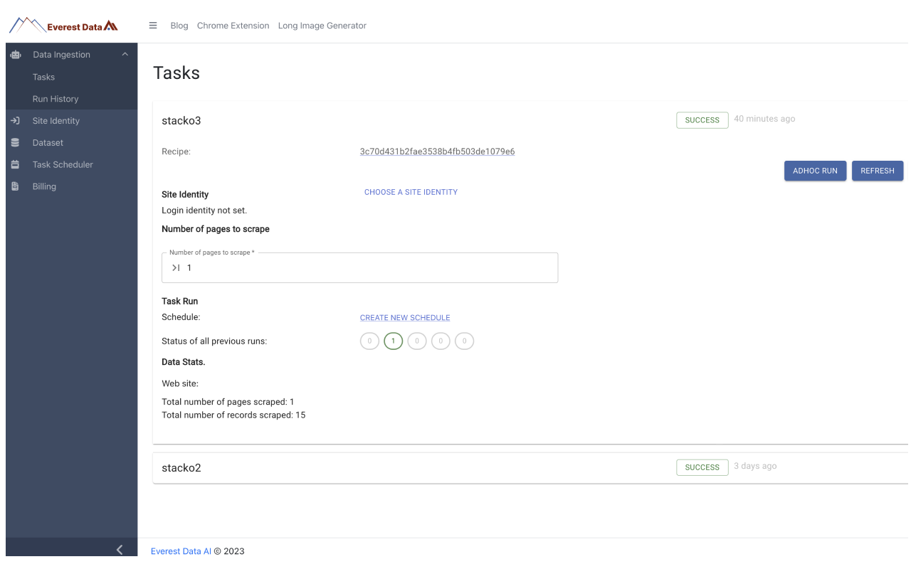 Everest Data Scraper chrome谷歌浏览器插件_扩展第2张截图