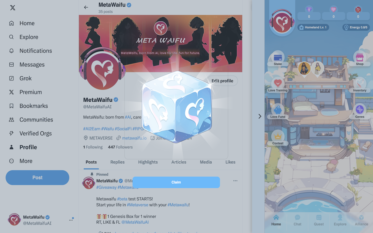 MetaWaifu chrome谷歌浏览器插件_扩展第1张截图