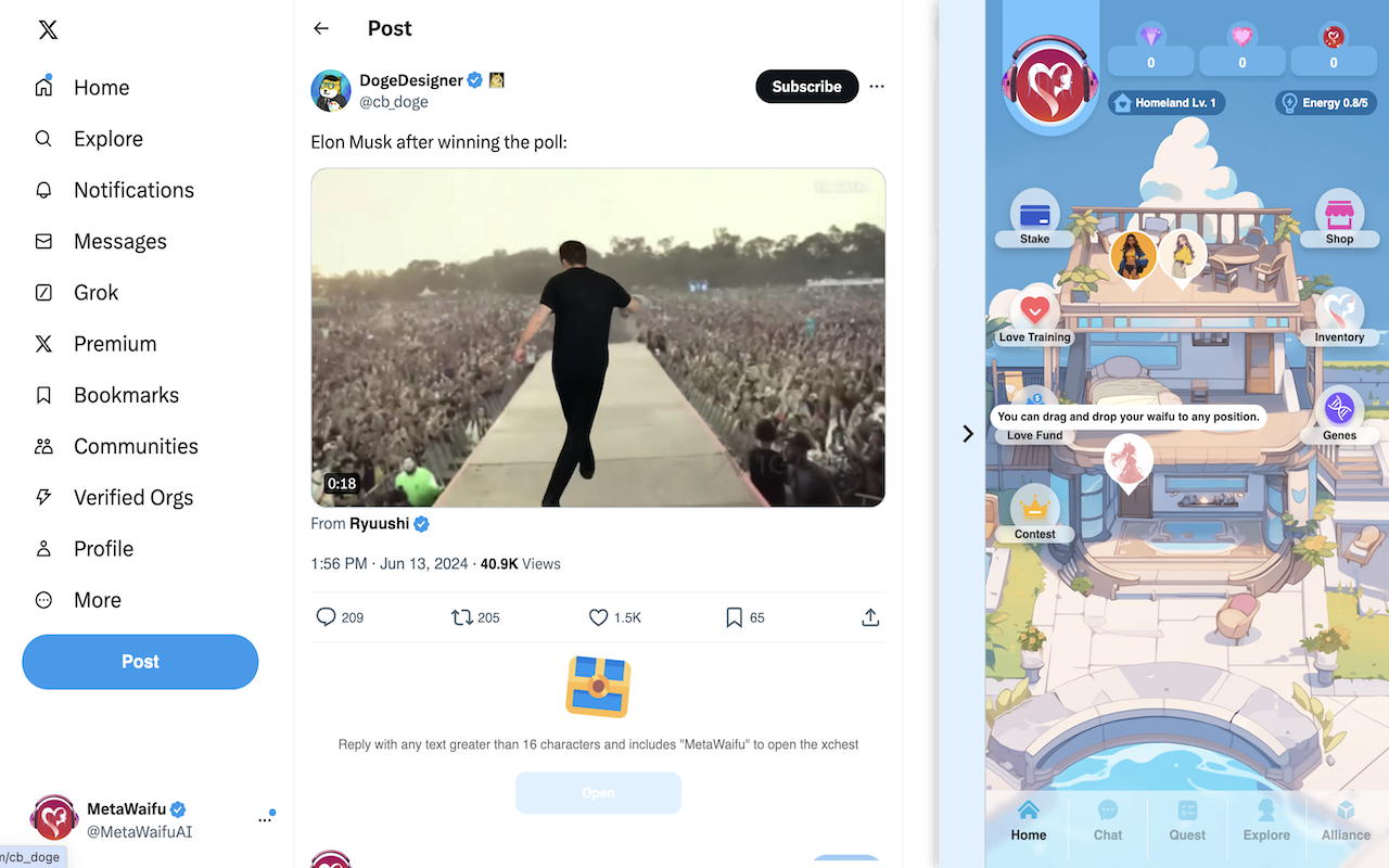 MetaWaifu chrome谷歌浏览器插件_扩展第2张截图