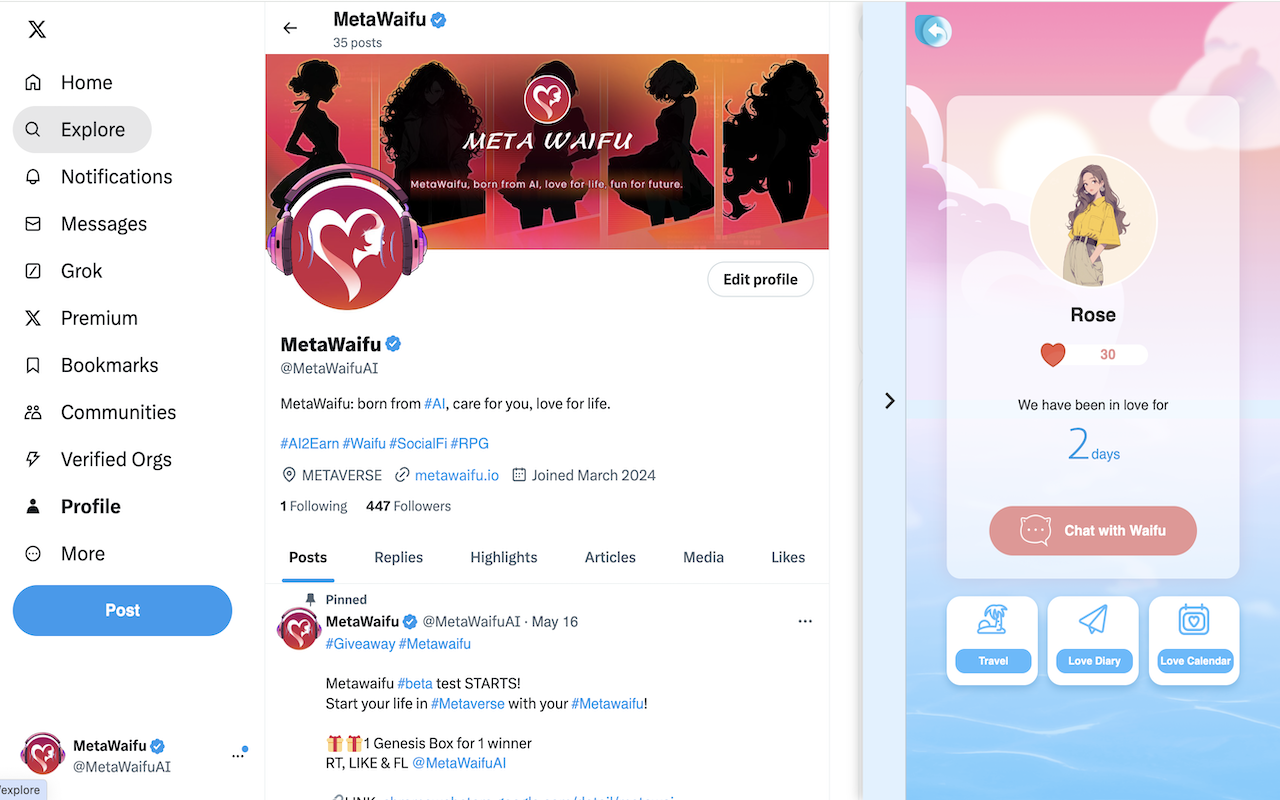 MetaWaifu chrome谷歌浏览器插件_扩展第4张截图