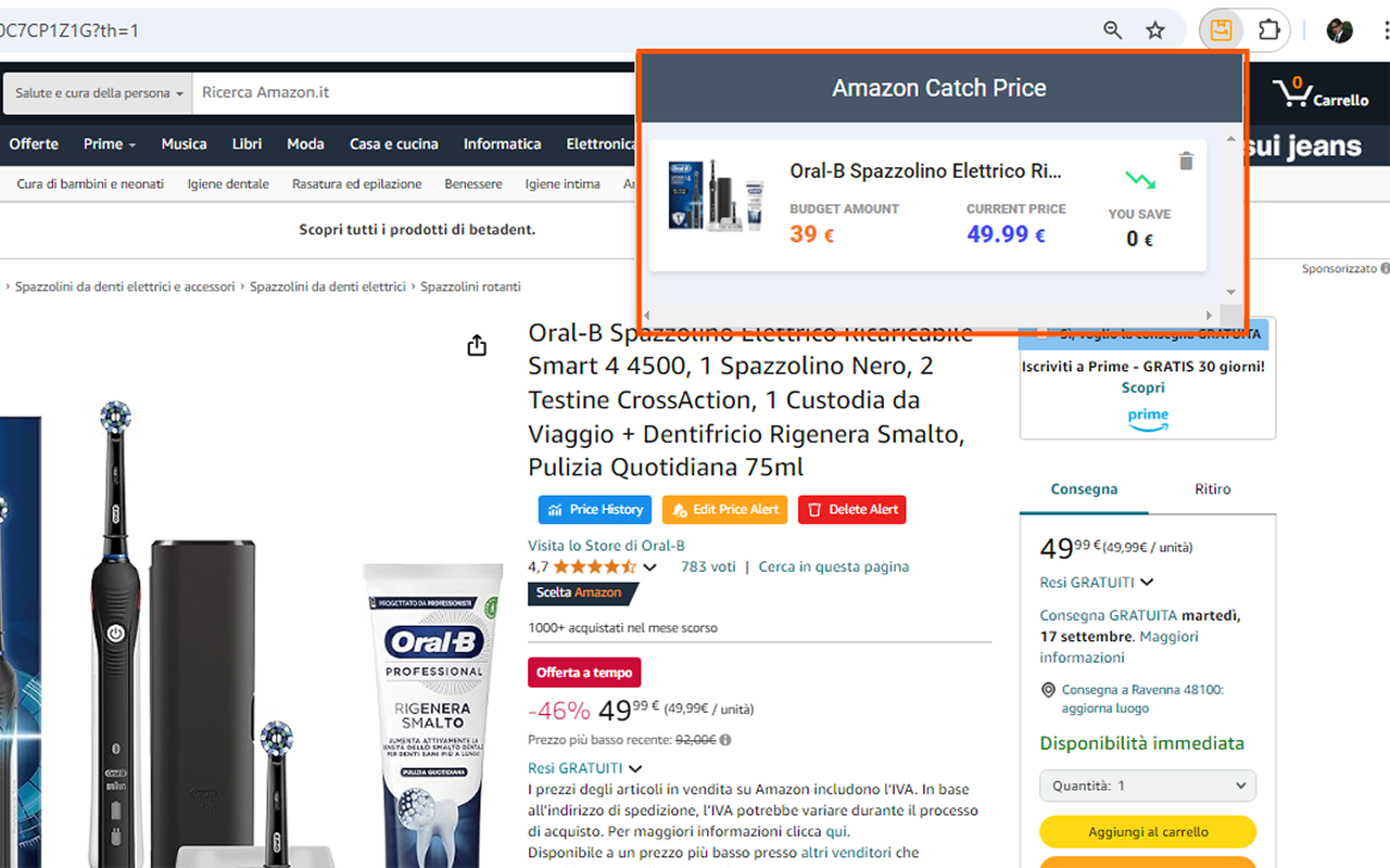 Amazon Catch Price chrome谷歌浏览器插件_扩展第4张截图