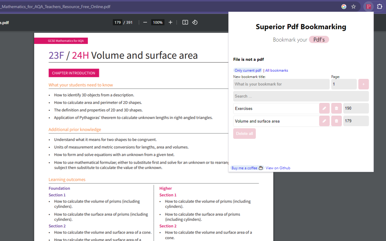 Superior Pdf Bookmarks chrome谷歌浏览器插件_扩展第2张截图