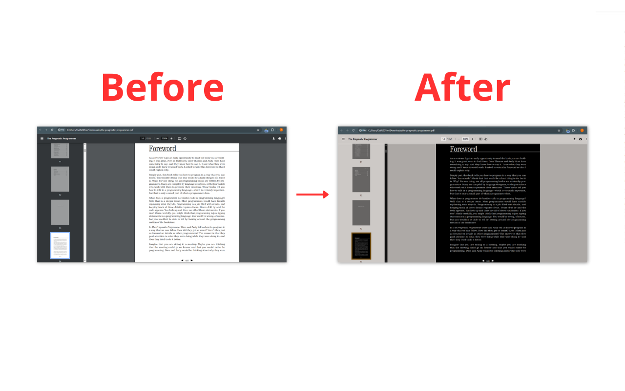 PDF Dark Mode chrome谷歌浏览器插件_扩展第1张截图