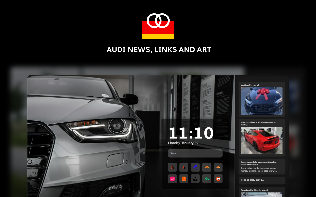 Audi Fan Dashboard chrome谷歌浏览器插件_扩展第1张截图