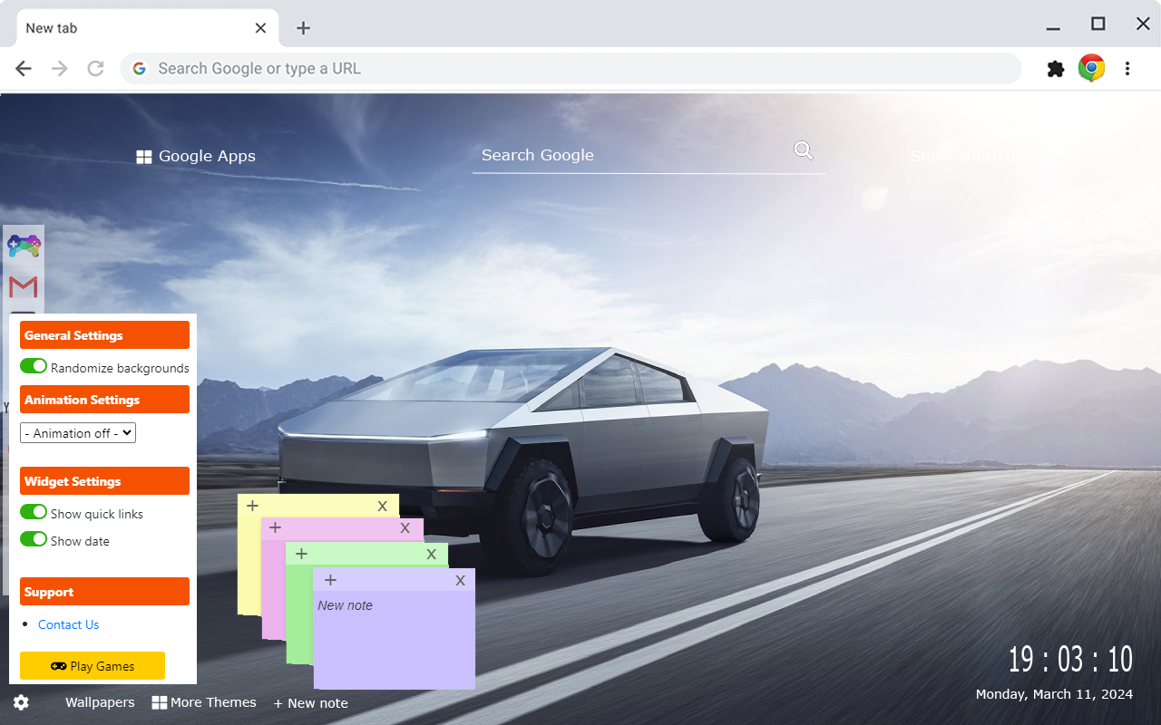 Tesla Cybertruck Wallpapers Gameograf chrome谷歌浏览器插件_扩展第1张截图