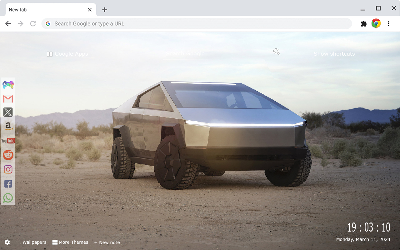 Tesla Cybertruck Wallpapers Gameograf chrome谷歌浏览器插件_扩展第5张截图