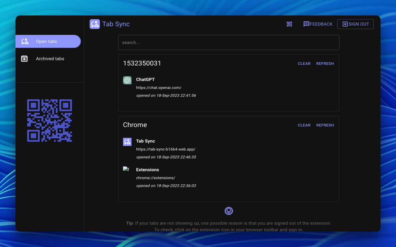 TabSync chrome谷歌浏览器插件_扩展第3张截图