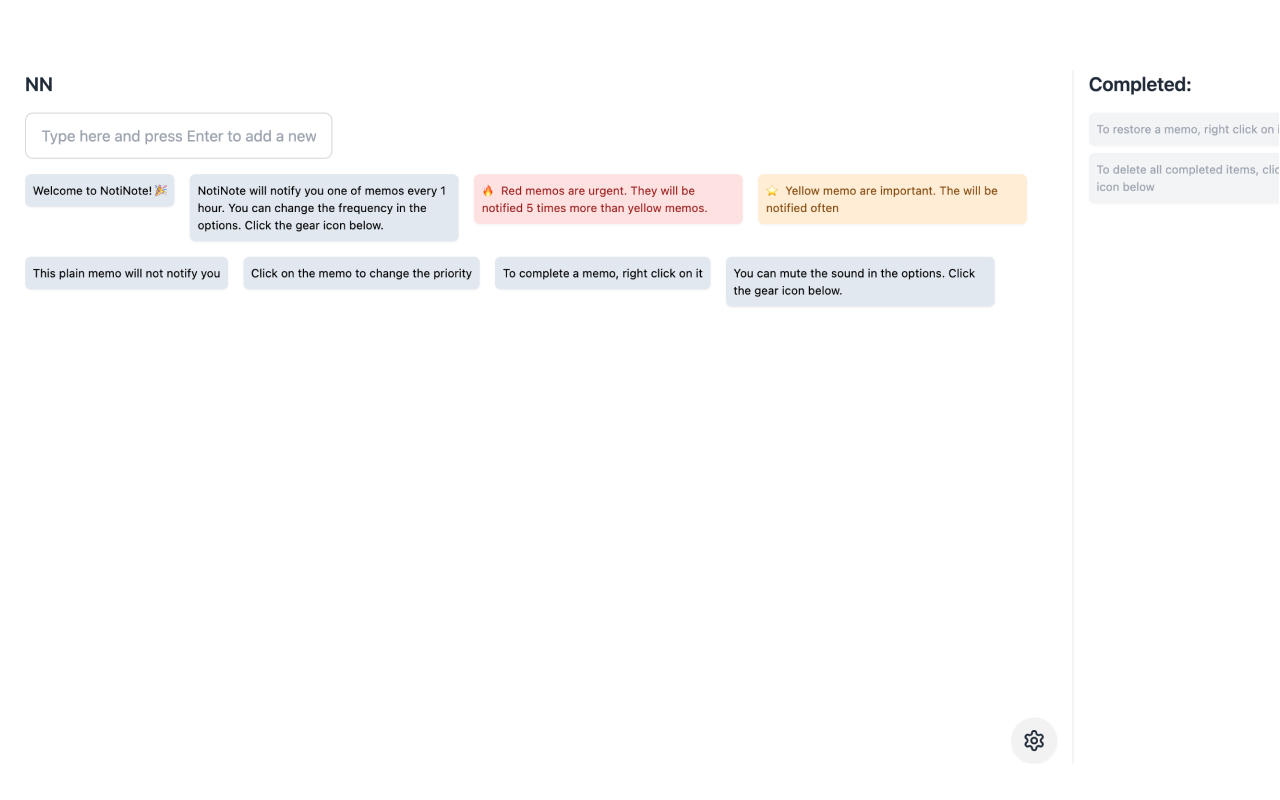 Notinote - Get notified for important tasks! chrome谷歌浏览器插件_扩展第2张截图