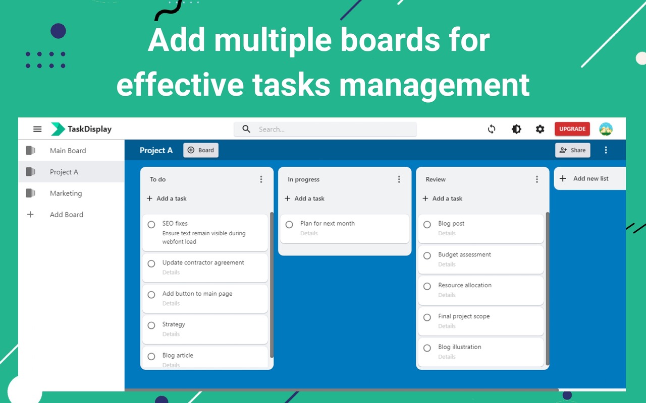 Full Screen for Google Tasks - Desktop App for Google Tasks | TaskDisplay chrome谷歌浏览器插件_扩展第4张截图
