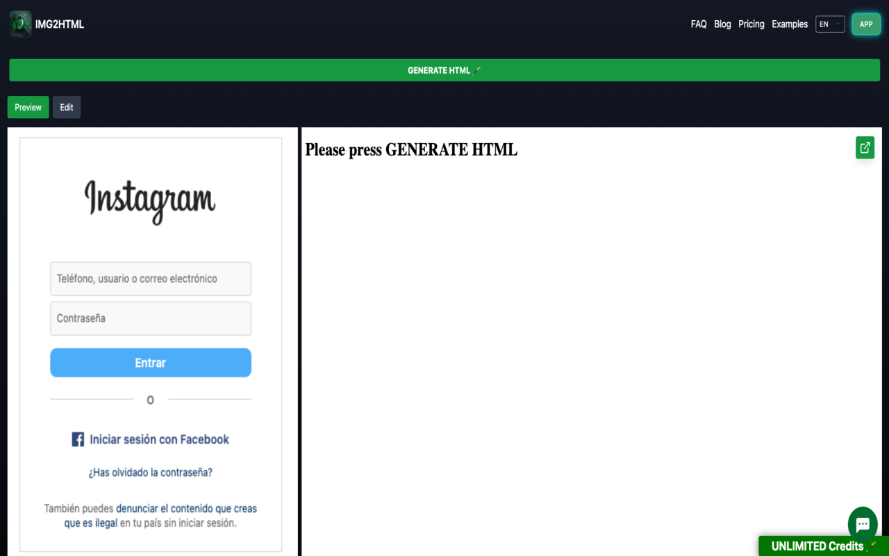 IMG2HTML: Screenshot Capture to code chrome谷歌浏览器插件_扩展第1张截图