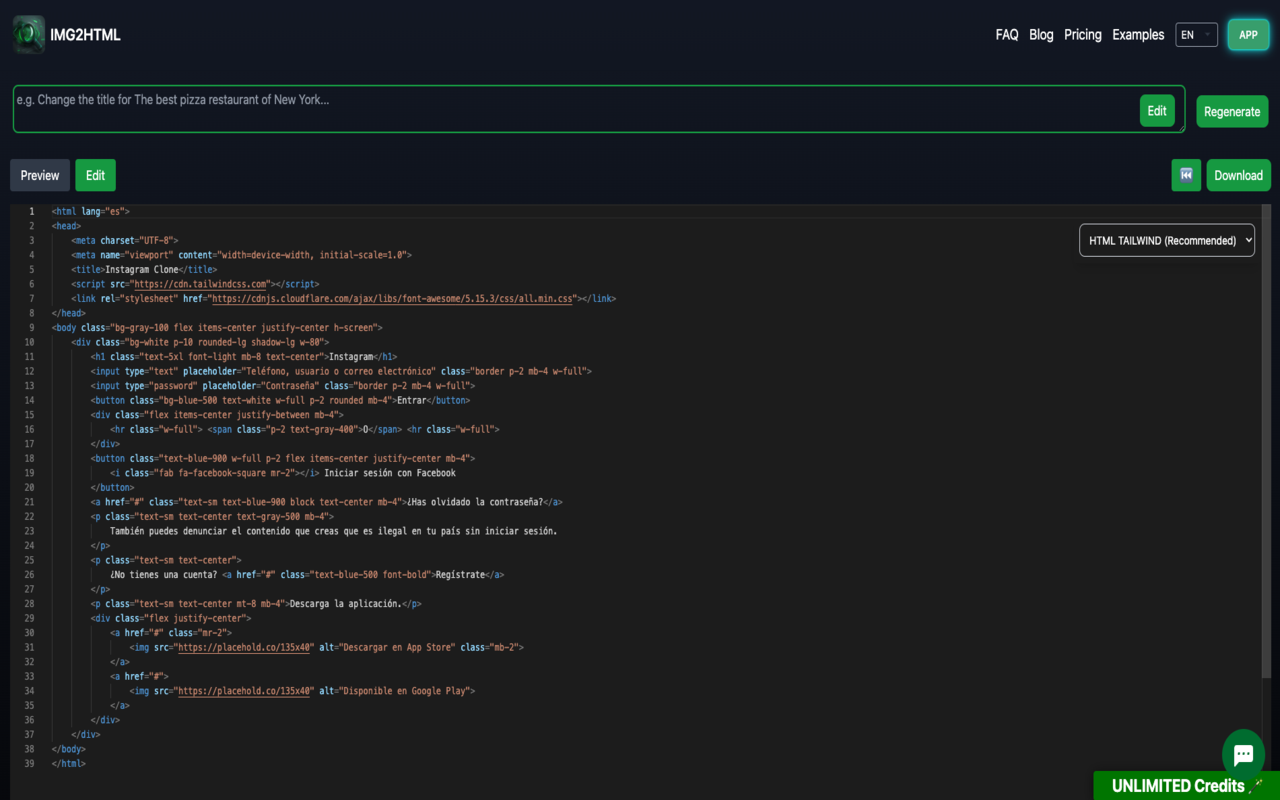 IMG2HTML: Screenshot Capture to code chrome谷歌浏览器插件_扩展第5张截图