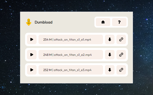 Dumbload (Free Video Downloader) chrome谷歌浏览器插件_扩展第1张截图