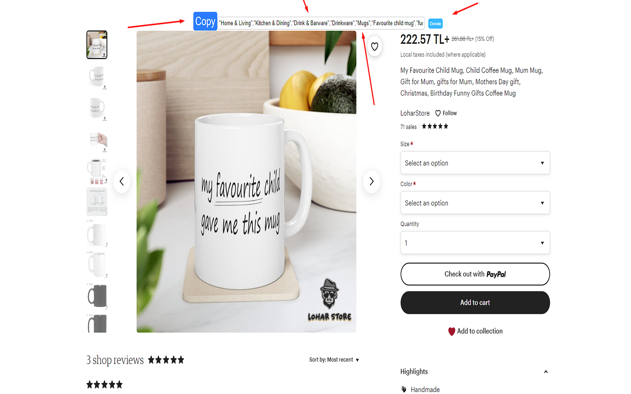 Etsy Tag Extractor by Ali Kaan BAŞHAN chrome谷歌浏览器插件_扩展第1张截图