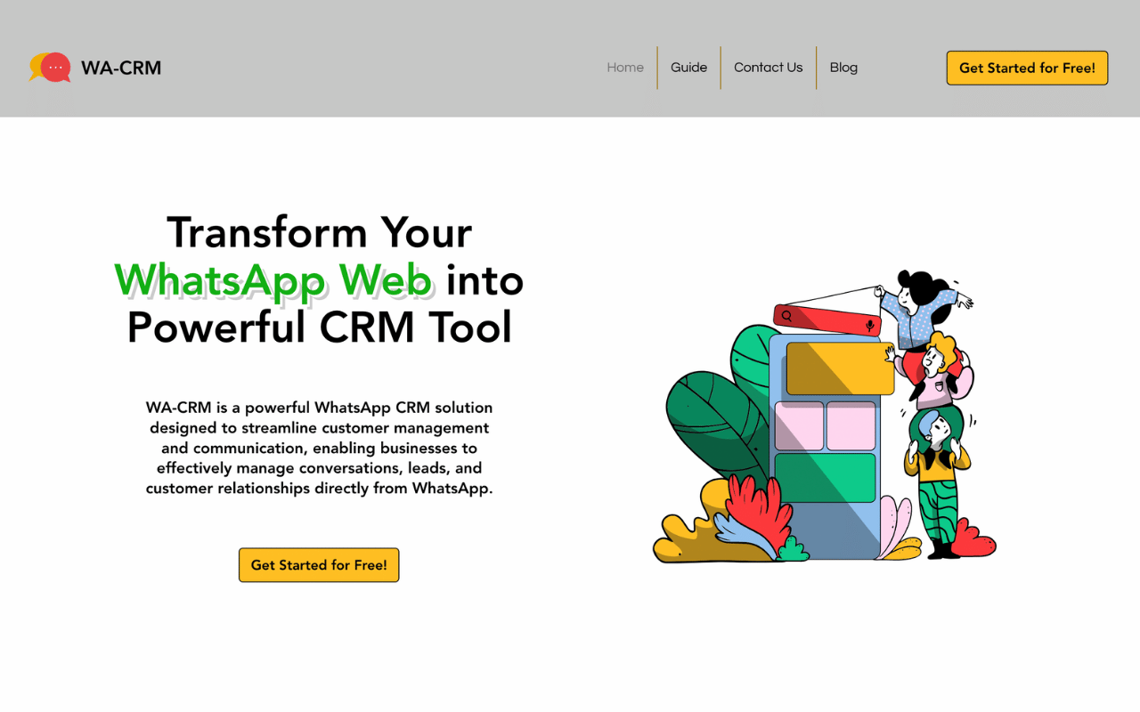 WA-CRM: Best WA CRM for Business Development and Sales Teams chrome谷歌浏览器插件_扩展第1张截图