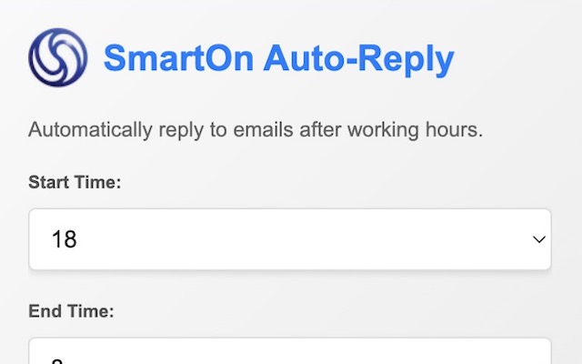 SmartOn Auto-Reply chrome谷歌浏览器插件_扩展第2张截图