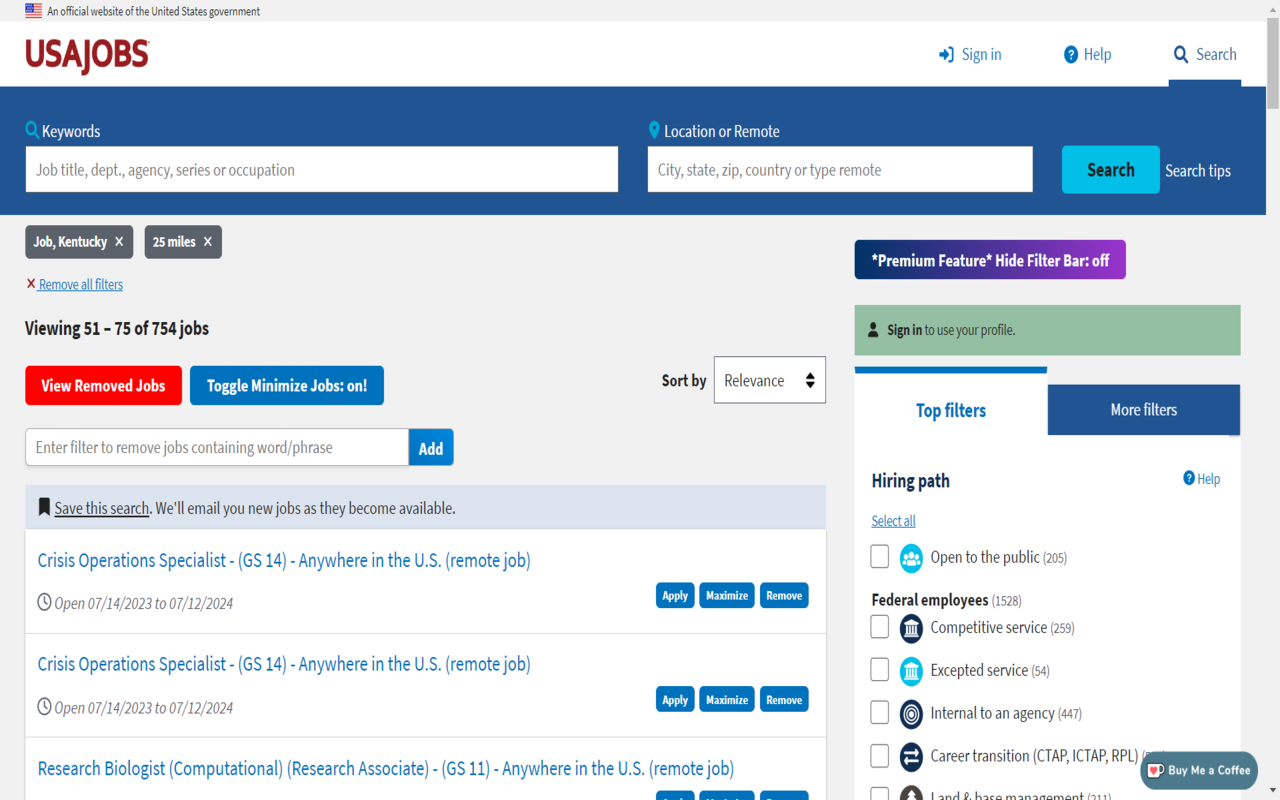 USAJobstimization chrome谷歌浏览器插件_扩展第3张截图