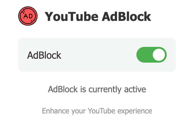 AdBlock for YouTube™ - Skip YouTube ads chrome谷歌浏览器插件_扩展第1张截图