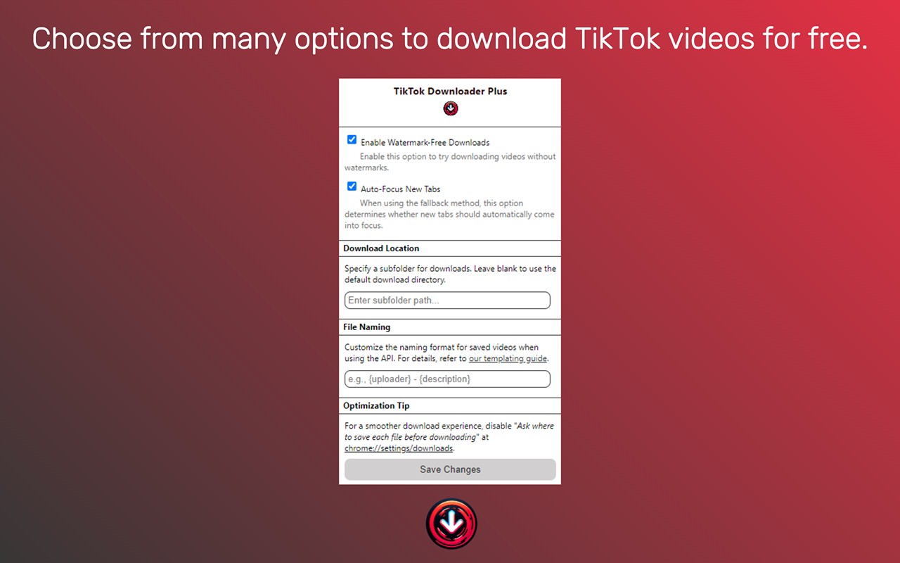 TikTok Downloader Plus chrome谷歌浏览器插件_扩展第1张截图