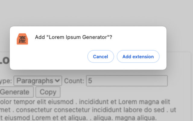Lorem Ipsum Generator chrome谷歌浏览器插件_扩展第4张截图
