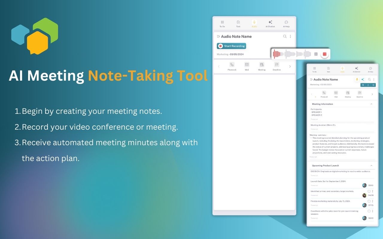 Beesy - AI Enhanced Task and Audio Note Extension chrome谷歌浏览器插件_扩展第1张截图