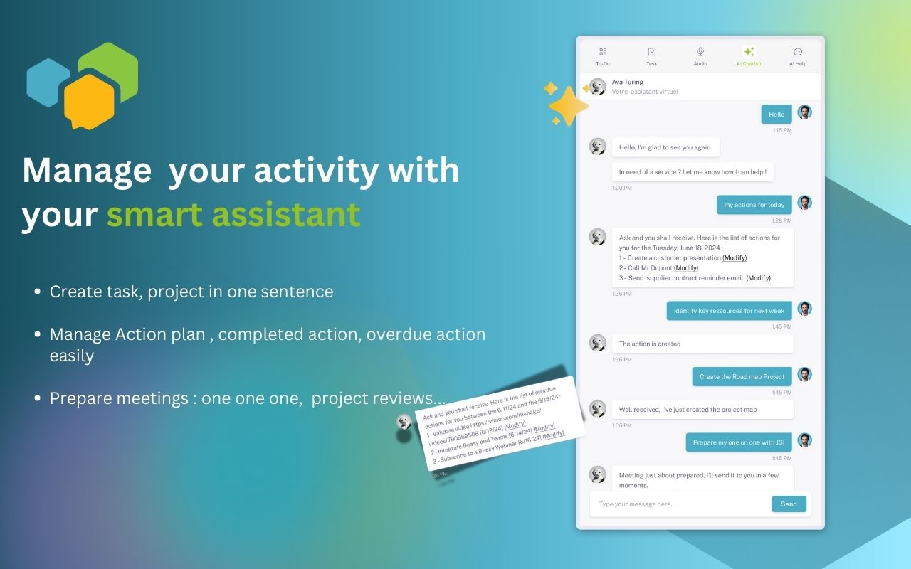 Beesy - AI Enhanced Task and Audio Note Extension chrome谷歌浏览器插件_扩展第5张截图