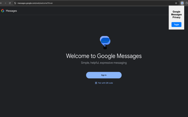 Google Messages Privacy Extension chrome谷歌浏览器插件_扩展第1张截图